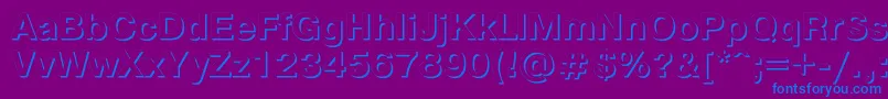 Pgs75C Font – Blue Fonts on Purple Background