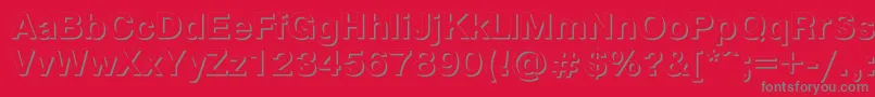 Pgs75C Font – Gray Fonts on Red Background