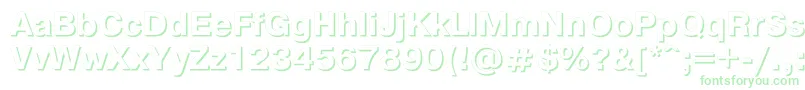 Pgs75C Font – Green Fonts on White Background