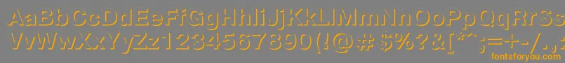 Pgs75C-Schriftart – Orangefarbene Schriften auf grauem Hintergrund