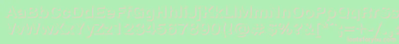 Pgs75C Font – Pink Fonts on Green Background