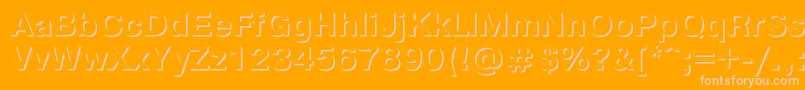 フォントPgs75C – オレンジの背景にピンクのフォント