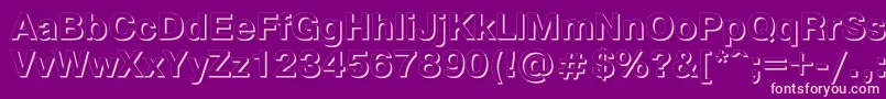 Pgs75C Font – Pink Fonts on Purple Background