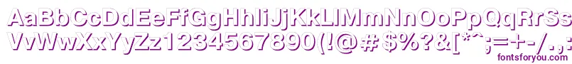 Pgs75C Font – Purple Fonts on White Background