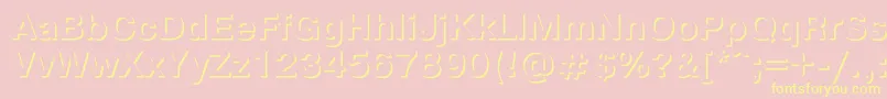 Pgs75C Font – Yellow Fonts on Pink Background