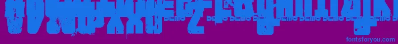 fuente FtNihilistphilosophyDemoversion – Fuentes Azules Sobre Fondo Morado