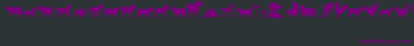 Шрифт Barnyrd1 – фиолетовые шрифты на чёрном фоне