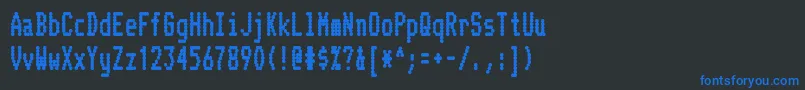 TelidonCdhvフォントについての詳細 フォントTelidonCdhv – 黒い背景に青い文字