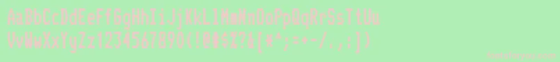 TelidonCdhv Font – Pink Fonts on Green Background