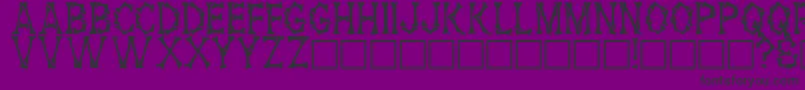 フォントHowardRegular – 紫の背景に黒い文字