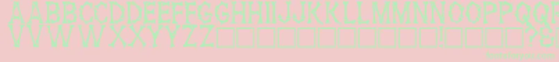 HowardRegular Font – Green Fonts on Pink Background