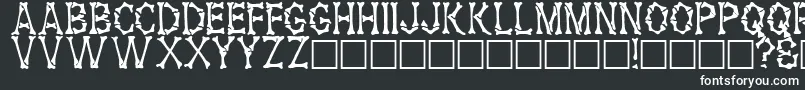 HowardRegular Font – White Fonts on Black Background