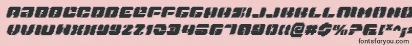 DanStargateProItalic Font – Black Fonts on Pink Background
