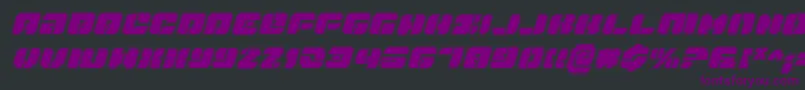 DanStargateProItalic Font – Purple Fonts on Black Background