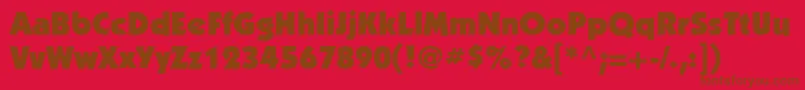 KabelcttUltra Font – Brown Fonts on Red Background