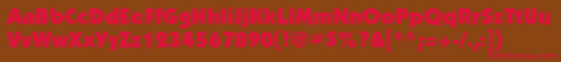 KabelcttUltra Font – Red Fonts on Brown Background