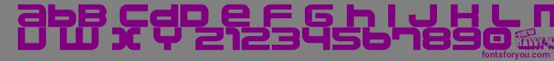 Namco Font – Purple Fonts on Gray Background