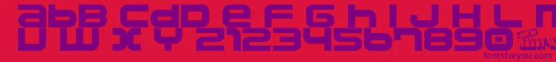Шрифт Namco – фиолетовые шрифты на красном фоне