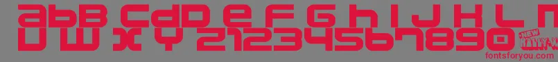 Namco Font – Red Fonts on Gray Background