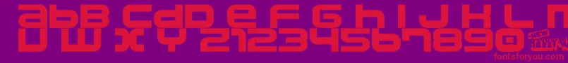 Namco Font – Red Fonts on Purple Background