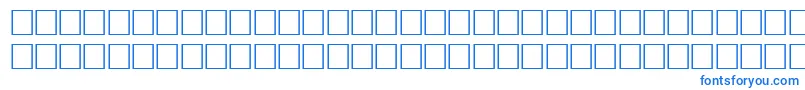 フォントBodonicyrillicfwfBoldItalic – 白い背景に青い文字