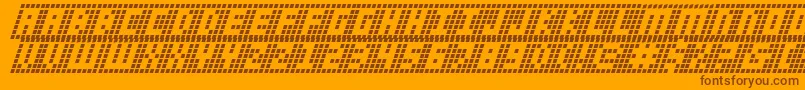 Ygridi Font – Brown Fonts on Orange Background