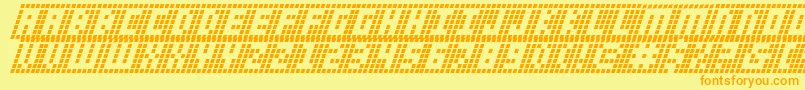 Ygridi Font – Orange Fonts on Yellow Background