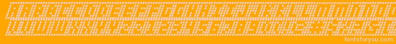 Ygridi Font – Pink Fonts on Orange Background