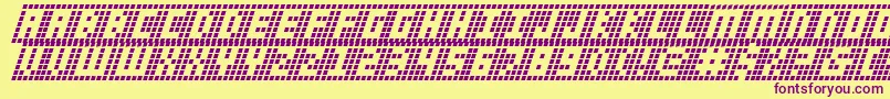 Ygridi Font – Purple Fonts on Yellow Background