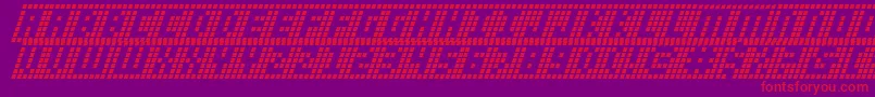 Ygridi Font – Red Fonts on Purple Background