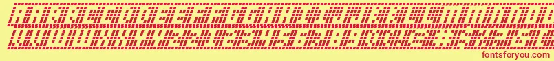 Ygridi Font – Red Fonts on Yellow Background