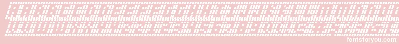 Шрифт Ygridi – белые шрифты на розовом фоне