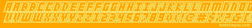 Ygridi Font – Yellow Fonts on Orange Background