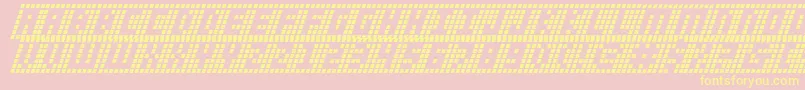 Ygridi Font – Yellow Fonts on Pink Background