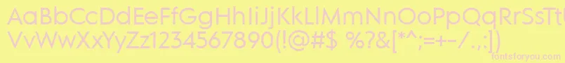 MdGroteskRegular Font – Pink Fonts on Yellow Background