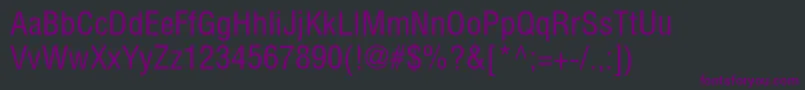 Helioscondc Font – Purple Fonts on Black Background