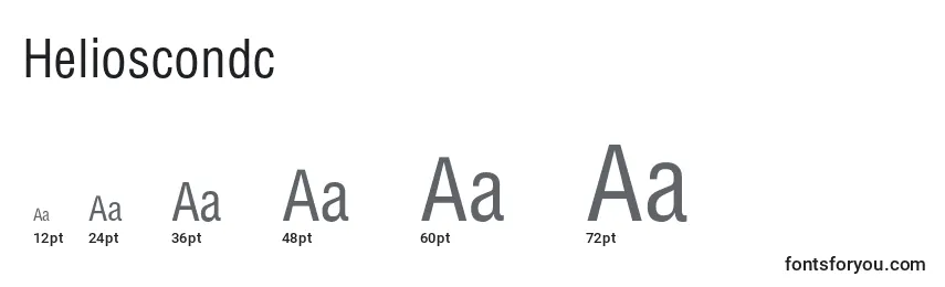 Helioscondc Font Sizes
