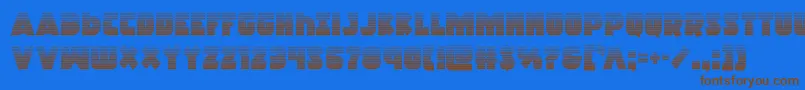 Шрифт Racketsquadgrad – коричневые шрифты на синем фоне