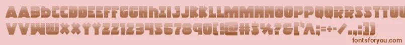 Racketsquadgrad Font – Brown Fonts on Pink Background