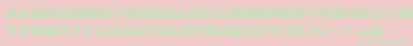 Racketsquadgrad Font – Green Fonts on Pink Background