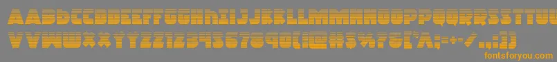 Racketsquadgrad Font – Orange Fonts on Gray Background