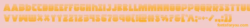 Racketsquadgrad Font – Orange Fonts on Pink Background