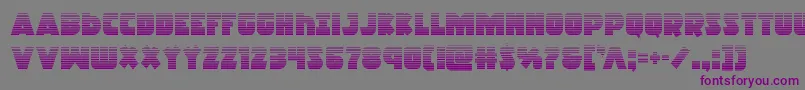 Racketsquadgrad Font – Purple Fonts on Gray Background
