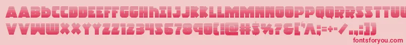 Racketsquadgrad Font – Red Fonts on Pink Background
