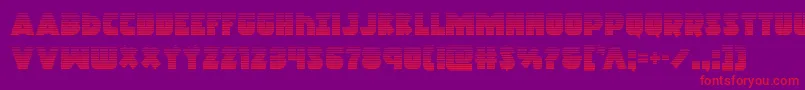 Racketsquadgrad Font – Red Fonts on Purple Background