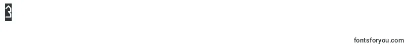 HouseBuilderInverse-Schriftart – Schriften für die Ziffer 3