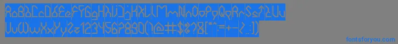 HouseBuilderInverse Font – Blue Fonts on Gray Background