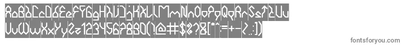 フォントHouseBuilderInverse – 白い背景に灰色の文字