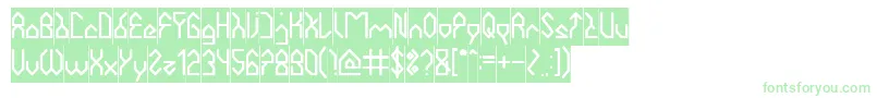 HouseBuilderInverse Font – Green Fonts on White Background
