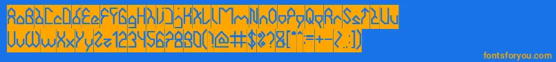 Lisätietoja HouseBuilderInverse-fontista HouseBuilderInverse-fontti – oranssit fontit sinisellä taustalla